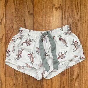 Hollister Holiday Koala Flannel Sleep Shorts